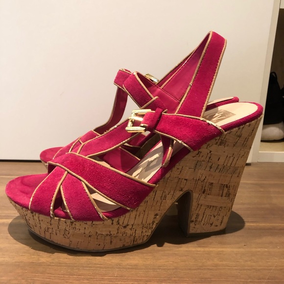 Dolce Vita Hot Pink platform heels! Size 10 - Picture 4 of 6